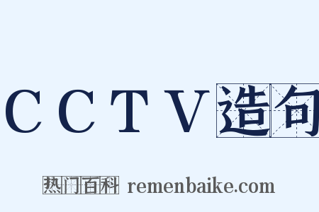 CCTV造句是什么意思的图片
